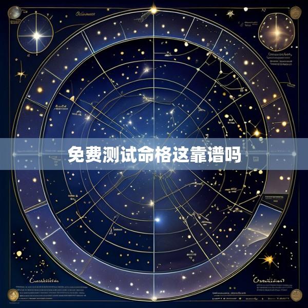 免费测试命格这靠谱吗