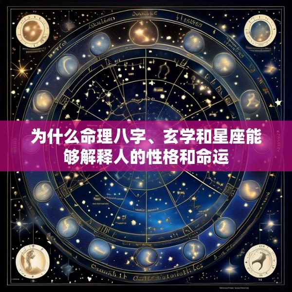 为什么命理八字、玄学和星座能够解释人的性格和命运