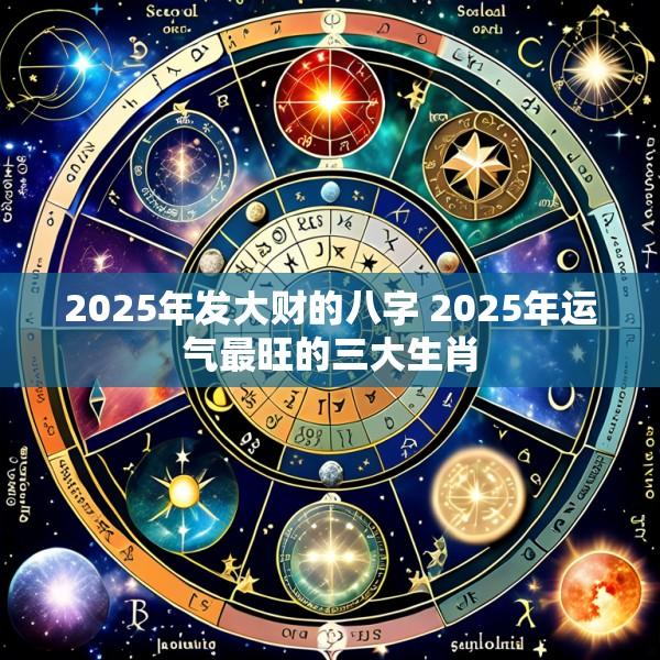 2025年发大财的八字 2025年运气最旺的三大生肖