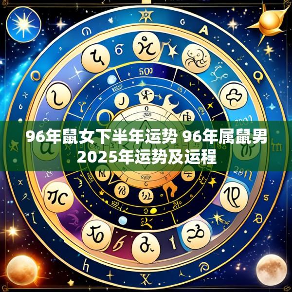 96年鼠女下半年运势 96年属鼠男2025年运势及运程