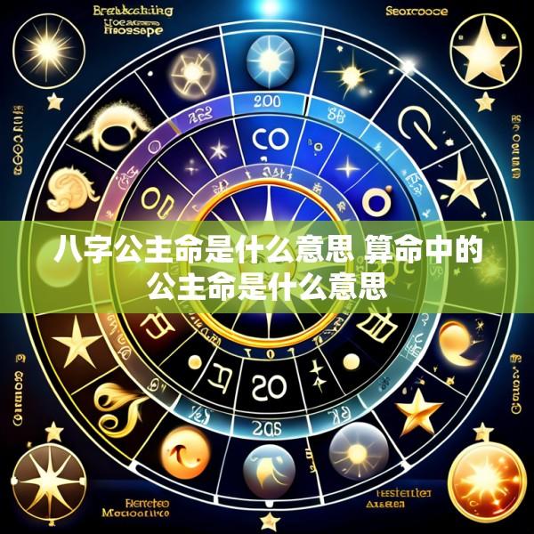 八字公主命是什么意思 算命中的公主命是什么意思