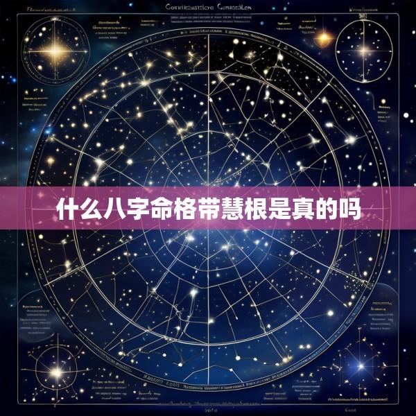什么八字命格带慧根是真的吗