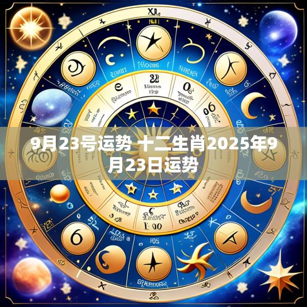 9月23号运势 十二生肖2025年9月23日运势