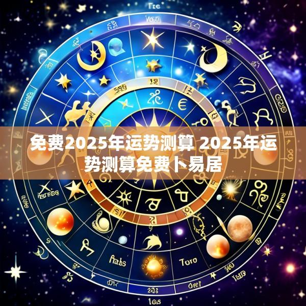 免费2025年运势测算 2025年运势测算免费卜易居
