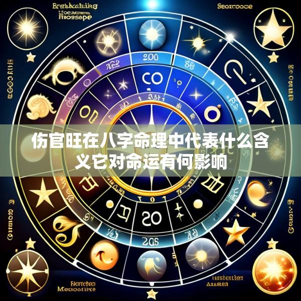 伤官旺在八字命理中代表什么含义它对命运有何影响