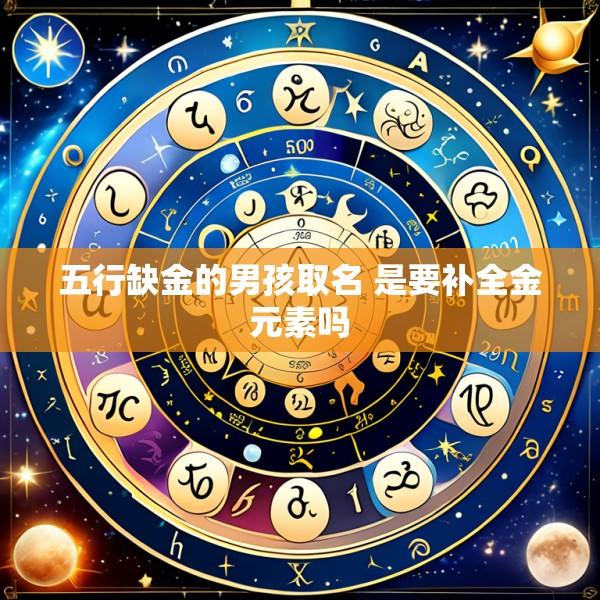 五行缺金的男孩取名 是要补全金元素吗