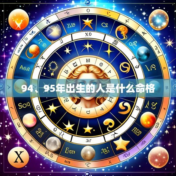 94、95年出生的人是什么命格