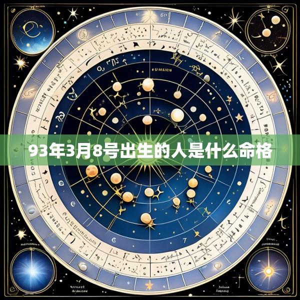 93年3月8号出生的人是什么命格