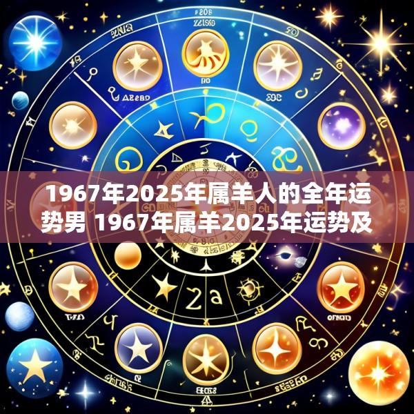 1967年2025年属羊人的全年运势男 1967年属羊2025年运势及运程男性