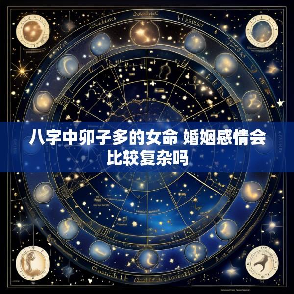 八字中卯子多的女命 婚姻感情会比较复杂吗