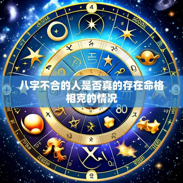 八字不合的人是否真的存在命格相克的情况