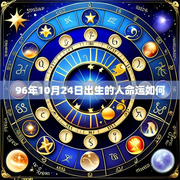 96年10月24日出生的人命运如何