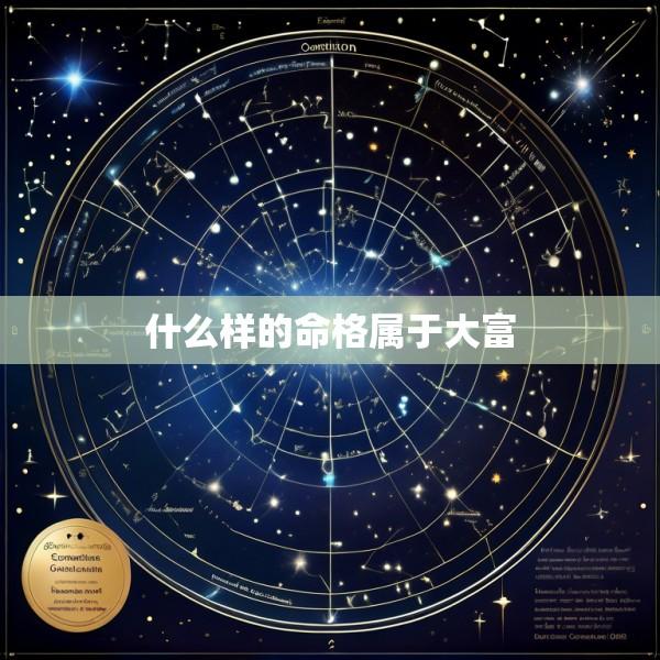 什么样的命格属于大富