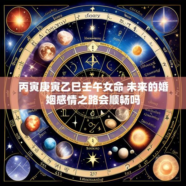 丙寅庚寅乙巳壬午女命 未来的婚姻感情之路会顺畅吗