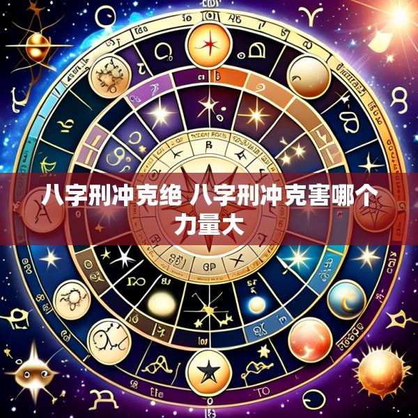 八字刑冲克绝 八字刑冲克害哪个力量大