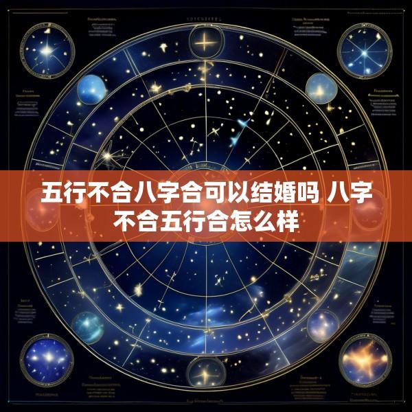 五行不合八字合可以结婚吗 八字不合五行合怎么样