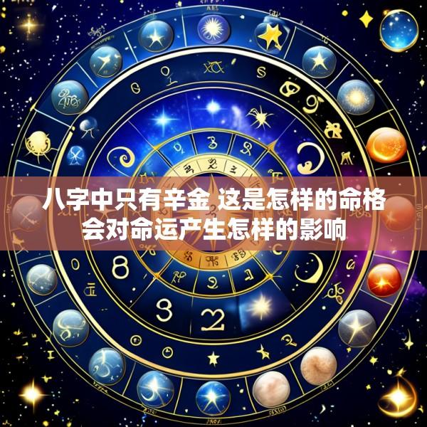 八字中只有辛金 这是怎样的命格会对命运产生怎样的影响