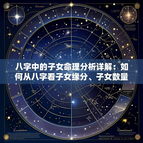 八字中的子女命理分析详解：如何从八字看子女缘分、子女数量及子女运势