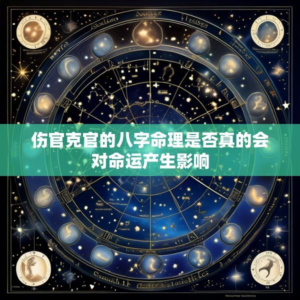 伤官克官的八字命理是否真的会对命运产生影响