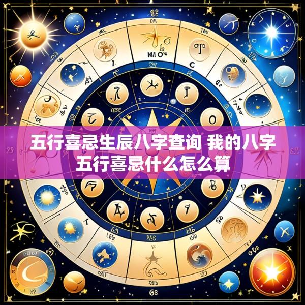 五行喜忌生辰八字查询 我的八字五行喜忌什么怎么算