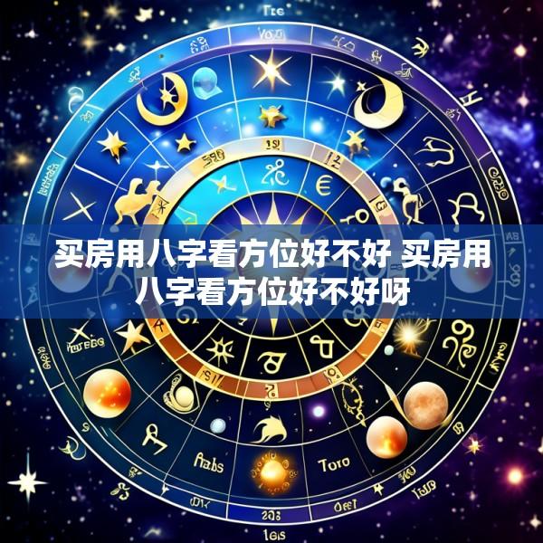 买房用八字看方位好不好 买房用八字看方位好不好呀