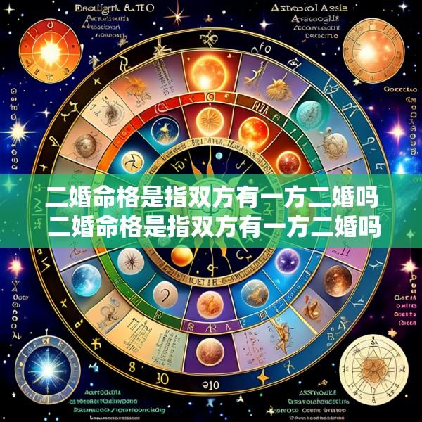 二婚命格是指双方有一方二婚吗 二婚命格是指双方有一方二婚吗为什么