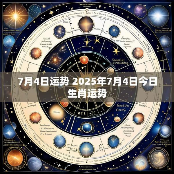 7月4日运势 2025年7月4日今日生肖运势