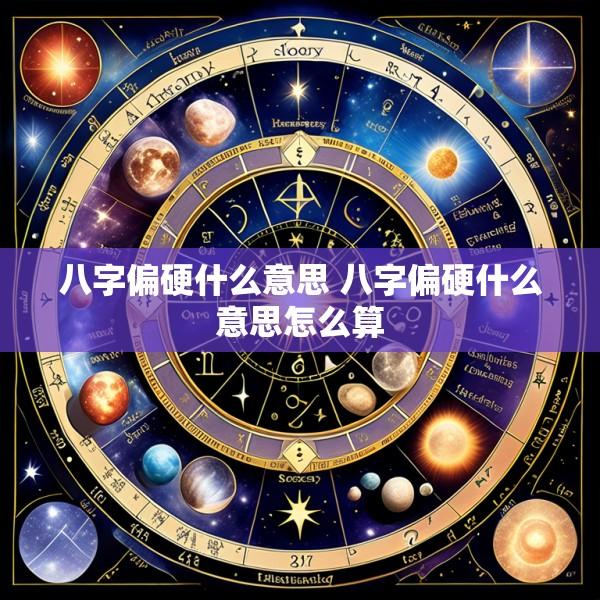 八字偏硬什么意思 八字偏硬什么意思怎么算