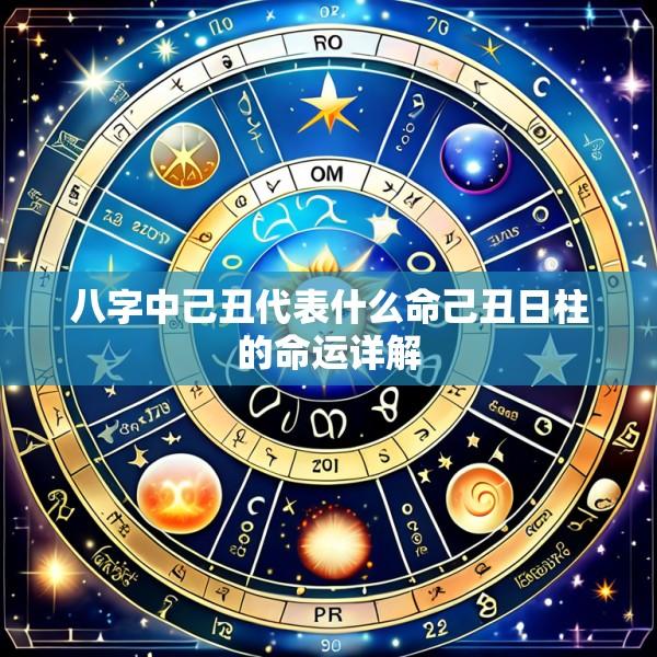 八字中己丑代表什么命己丑日柱的命运详解