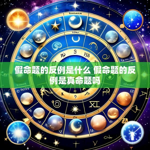 假命题的反例是什么 假命题的反例是真命题吗