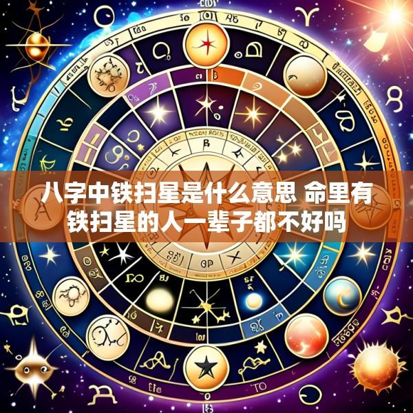 八字中铁扫星是什么意思 命里有铁扫星的人一辈子都不好吗