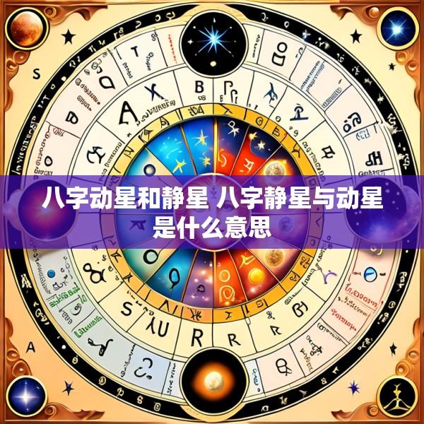 八字动星和静星 八字静星与动星是什么意思