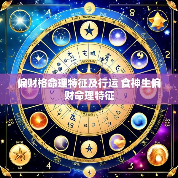 偏财格命理特征及行运 食神生偏财命理特征