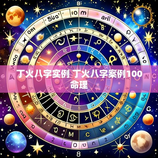 丁火八字实例 丁火八字案例100命理