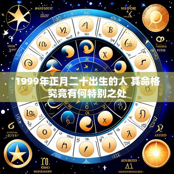 1999年正月二十出生的人 其命格究竟有何特别之处