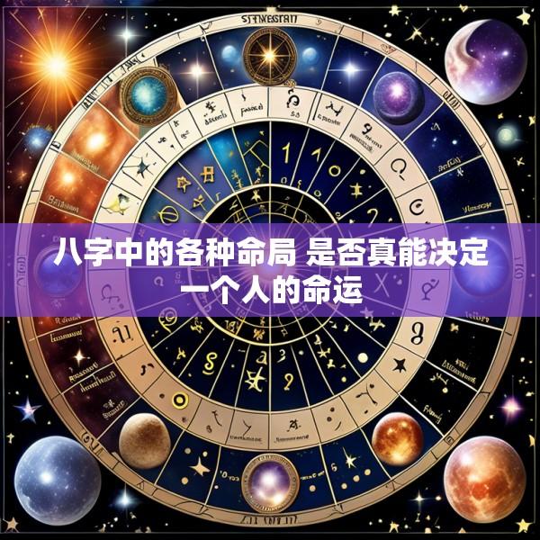 八字中的各种命局 是否真能决定一个人的命运