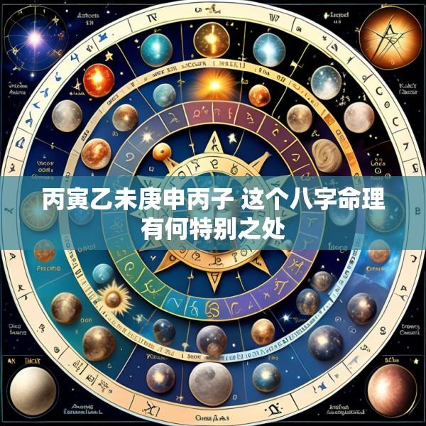 丙寅乙未庚申丙子 这个八字命理有何特别之处
