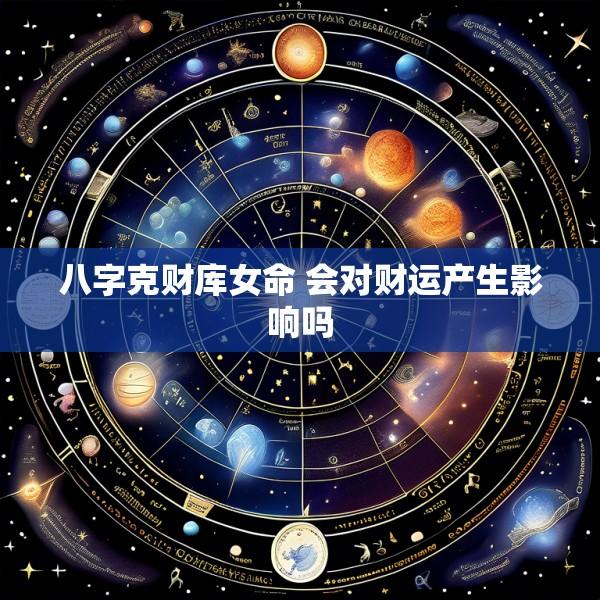 八字克财库女命 会对财运产生影响吗