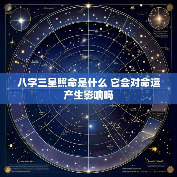 八字三星照命是什么 它会对命运产生影响吗