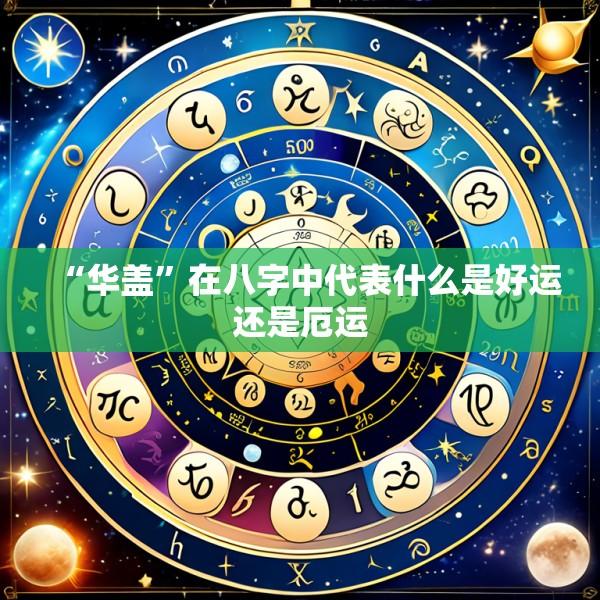 “华盖”在八字中代表什么是好运还是厄运