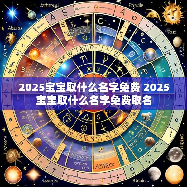 2025宝宝取什么名字免费 2025宝宝取什么名字免费取名