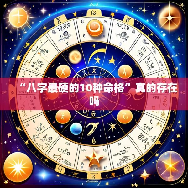 “八字最硬的10种命格”真的存在吗