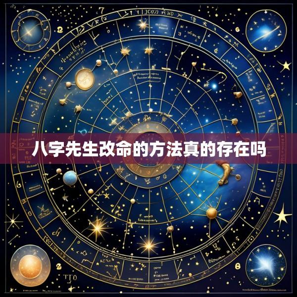 八字先生改命的方法真的存在吗