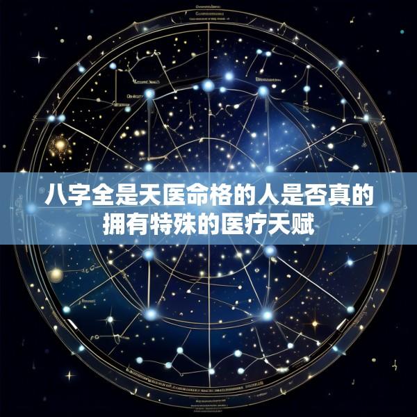 八字全是天医命格的人是否真的拥有特殊的医疗天赋