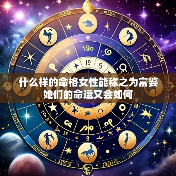 什么样的命格女性能称之为富婆她们的命运又会如何