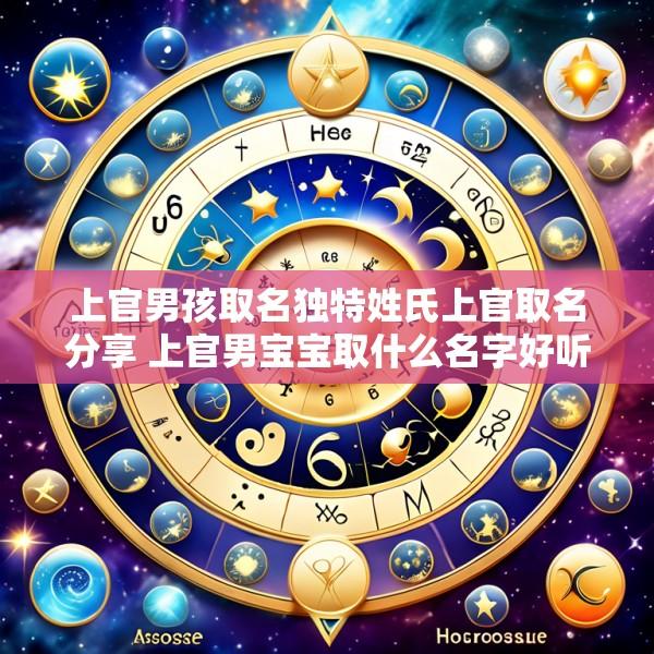 上官男孩取名独特姓氏上官取名分享 上官男宝宝取什么名字好听
