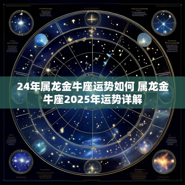 24年属龙金牛座运势如何 属龙金牛座2025年运势详解