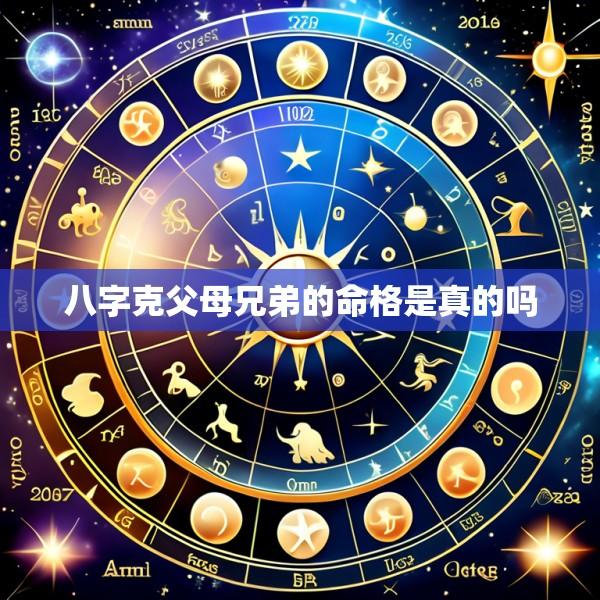 八字克父母兄弟的命格是真的吗