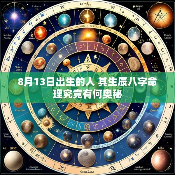 8月13日出生的人 其生辰八字命理究竟有何奥秘