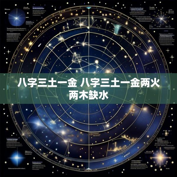 八字三土一金 八字三土一金两火两木缺水